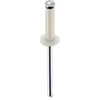 Image de Restagraf - Rivets Épanouis Blancs pour Plaques d'Immatriculation - Diamètre 4 mm - Fixation Durable sur Carrosserie ou Support Plastique - Réf. 4925 - Boîte de 250
