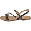 Image de Les Tropeziennes par M. Belarbi Femme BATRESSE Chaussures Ville Sandale, Noir-Multi, 36
