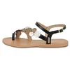 Image de LES TROPEZIENNES PAR M. BELARBI, Holly, Chaussures Ville Entre-Doigt, Noir-Or, 39