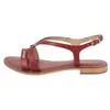 Image de LES TROPEZIENNES PAR M. BELARBI Femme HAMOON Chaussures Ville Sandale, Rouge, 38 EU