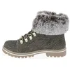 Image de LES TROPEZIENNES PAR M. BELARBI Femme Lacen Chaussures Ville Bottes DE Neige, Kaki Zebre, 36 EU