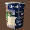 Image de RIPOLIN - Peinture pour Bois Intérieur/Extérieur - Sans Sous-couche Ultra-couvrant - Résiste aux Intempéries, UV et Chocs - Protège et Magnifie - Lessivable - Satin - 0,5L - Chataignier
