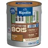 Image de RIPOLIN - Peinture pour Bois Intérieur/Extérieur - Sans Sous-couche Ultra-couvrant - Résiste aux Intempéries, UV et Chocs - Protège et Magnifie - Lessivable - Satin - 2,5L - Ton Bois