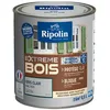 Image de RIPOLIN - Peinture pour Bois Intérieur/Extérieur - Sans Sous-couche Ultra-couvrant - Résiste aux Intempéries, UV et Chocs - Protège et Magnifie - Lessivable - Satin - 0,5L - Gris Clair