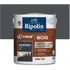 Image de RIPOLIN - Peinture pour Bois Intérieur/Extérieur - Sans Sous-couche Ultra-couvrant - Résiste aux Intempéries, UV et Chocs - Protège et Magnifie - Lessivable - Satin - 2,5L - Gris Anthracite