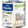 Image de RIPOLIN - Peinture Intérieure Multi-Supports   Murs, Boiseries & Radiateurs   Ultra-Couvrante   Lessivable   Application Facile   Ecolabel - Satin - 0,5L - Blanc