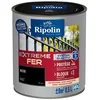 Image de RIPOLIN - Peinture pour Fer Extérieur - Glycéro Antirouille - Sous-couche intégrée - Application directe sur Rouille - Résistante aux Intempéries, UV et Chocs - Mat - 0,5L - Noir