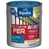 Image de RIPOLIN - Peinture pour Fer Extérieur - Glycéro Antirouille - Sous-couche intégrée - Application directe sur Rouille - Résistante aux Intempéries, UV et Chocs - Brillant - 2L - Bleu Océan RAL 5017