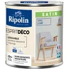 Image de RIPOLIN - Peinture Intérieure Multi-Supports   Murs, Boiseries & Radiateurs   Ultra Couvrante   Lessivable   Application Facile   Ecolabel - Satin - 0,5L - Gris Lome
