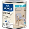 Image de RIPOLIN - Peinture Intérieure Multi-Supports   Murs, Boiseries & Radiateurs   Ultra Couvrante   Lessivable   Application Facile   Ecolabel - Aspect Mat - 0,5L - Lin