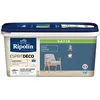 Image de RIPOLIN - Peinture Intérieure Multi-Supports   Murs, Boiseries & Radiateurs   Ultra-Couvrante   Lessivable   Application Facile   Ecolabel - Satin - 2,5L - Bleu Seram