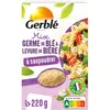 Image de Gerblé Saupoudrage, Mix Germe de blé et Levure de bière à saupoudrer, Super-aliment, Source naturelle de Sélénium et de protéines, Riche en Vitamine E, 1 Boîte, 22 Portions, 207407, 220 g (Lot de 4)