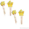 Image de Zenker 9902150 Lot de 48 bâtonnets de bois avec décoration papier HARIBO, pique décoré, bâtonnet en bois, cure dent décoratif apéritif, pic apéritif, bâtonnets bois, Bois, Papier, 18,3 cm et 16 cm