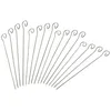 Image de Fackelmann 9908250 Lot de 16 brochettes pour Barbecue, Acier Inoxydable, 21 cm, Gris