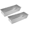Image de Zenker 9919350 Lot de 2 moules à cake en acier étamé, Moules à gâteaux rectangulaires, moule pain de mie, moule brioche, moule à cake, acier étamé, 25,5 x 11,2 cm
