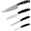 Image de Nirosta 9919750 Couteau Santoku, Couteau office, Couteau à légumes, Couteau de cuisine, Acier Inoxydable, Noir, 20, 22, 26 et 31 cm