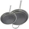 Image de ELO 9349850 Lot de 2 Poêles 24 et 32 cm en Acier Inoxydable 18-10, sans PFAS, Antiadhésive, Induction, Revêtement Antiadhésif Minéral sans PFAS, Inox 18-10, Acier Inox, Aluminium, Gris, 24 et 32 cm