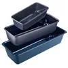 Image de Dr. Oetker 9924550 Lot de 3 moules à cakes, 3 moules à gâteaux, moule à cake, moule rectangulaire, moule à pâtisserie, moule à gâteaux, Acier, Emaille, 30 cm - 35 cm - 25 cm