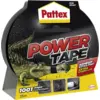 Image de Pattex - Ruban adhésif toilé extra-fort noir, 25 m - Bande adhésive étanche pour charges lourdes et tous supports extérieurs/intérieurs