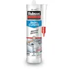 Image de Rubson Mastic Bain & Cuisine Couleur Inox Gris Métallisé, Joint silicone multi-matériaux renforcé en antifongiques, mastic sanitaire coloré, souple & étanche, 280 ml