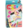 Image de Lansay BLOPENS - Magic - Kit de Dessins et Coloriages pour Enfants dès 5 ans - 5 Feutres de Coloriage À Souffler+ 5 Pochoirs Réutilisables + Feuilles - Idée Cadeau Dessins Magiques