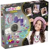 Image de Lansay - Cutie Stix -Atelier Bijoux de Créateur - Fabrication de Bijoux Tatoo pour Enfants Dès 6 Ans - Kit Fabrication Bracelets, Colliers, Bagues, Boucles d'oreilles - Coupe et Crée tes Perles