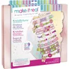 Image de Lansay - Make IT Real - Coffret Bijoux Cristaux de Reve Nature - Kit Fabrication de Bracelets pour Enfants Dès 8 Ans - Set pour 9 Bracelets Colorés - Boite Coffret à Bijoux - Accessoires Inclus