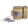 Image de Bricard 1938 Verrou médial 2 entrées Cylindre 45 mm ø 26 mm Doré