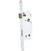 Image de Bricard 2679 Serrure à encastrer axe 40 mm pour Porte de Salle de Bains et Toilettes, fermeture par Bouton, coloris Blanc