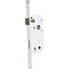 Image de Bricard 2683 Serrure à encastrer axe 40 mm pour Porte de Salle de Bains et Toilettes, fermeture par Bouton, coloris Blanc