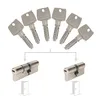 Image de Pack de 2 cylindres Bricard Astral s'entrouvrant: 30+30 & 40+50 avec 6 clés.