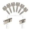 Image de Pack de 2 cylindres Bricard Astral s'entrouvrant: 30+30 & 35+55 avec 6 clés.