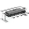 Image de LAGRANGE Appareil à raclette 10 personnes, 1200 W, Plateaux verre, plateau supérieur démontable pour nettoyage simplifié, Repose poêlons intégré, Design épuré, Bouton marche/arrêt, 079901