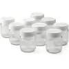 Image de LAGRANGE, Lot de 9 Pots en verre, grande capacité (1 pot = 0.185 L), couvercles empilables, fabrication française, 430301