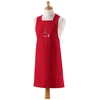 Image de WINKLER Tablier de cuisine japonais recyclé Tour Eiffel rouge - 125 x 85 cm