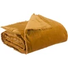 Image de Vivaraise Plaid uni Fara safran - 135 x 200 cm