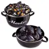 Image de Marmite à moules acier émaillé 18 cm 2,5 L Baumalu
