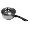 Image de Casserole inox avec couvercle en verre 16 cm Baumalu