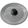 Image de BAUMALU - Couvercle Multi-Degrés avec Trou Vapeur - Acier Inoxydable Haut de Gamme - Bouton Bakélite, Bord en Escalier - Pour Ustensiles de Ø28, 30 et 32 cm, Argente