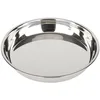 Image de Baumalu, Plat à Four Rond en Acier Inoxydable, 38 cm, Couleur Argentée, Multifonction pour Cuisson et Présentation, Entretien Facile, Conçu pour Durer, 1 Pièce