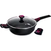 Image de Baumalu 383604 Sauteuse avec Couvercle 28 cm Granit Pro, Aluminium Forgé, Noir, 28 cm, 30 x 30 x 10 cm