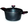 Image de Baumalu 383606 Faitout avec Couvercle 28 cm Granit Pro, Aluminium forgé, Noir 32 x 30 x 14,5 cm