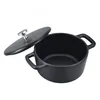 Image de Baumalu - Mini Cocotte Ronde Fonte Émaillée - 14 cm - Noir