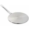 Image de Baumalu, Disque Relais pour Induction 26 cm en Acier Inoxydable Argenté, Compatible avec tous les types de cuisinières, Idéal pour une cuisson uniforme, 47 x 8,5 x 26 cm