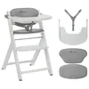 Image de Bebeconfort Timba 2 Chaise Haute + Coussin, 110 kg, White + Grey
