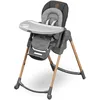 Image de Maxi-Cosi Minla Chaise Haute Bébé Evolutive, 0 - 14 ans, 60 kg max, Chaise Haute Bébé, 9 Hauteurs Réglables, 5 Différentes Inclinaisons, 4 Positions de Plateau, Pliage compact, Essential Graphite