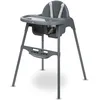 Image de Bebeconfort Meely, Chaise Haute Bébé Évolutive 2-en-1, 6 Mois - 3 Ans (max. 15 kg), Chaise Haute Légère (3,3 kg), Chaise Bébé Portable, Nettoyage Facile, Harnais de Sécurité 5 Points, Dark Grey