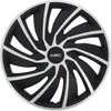 Image de WRC 007599 - 4 Enjoliveurs 16" Pouces, Turbo Bicolore, Gris,Noir