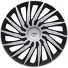 Image de Michelin 009026 Enjoliveurs 15'' pouces   NVS KENDO Noir et Argent   Set de 4   Design Sport et Élégant   Résistants aux Chocs   Fixation Facile   Compatibles Voitures avec Jantes Acier ou Tôle