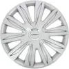 Image de Michelin 009110 Set de 4 Enjoliveurs pour Jantes 15" Pouces   NVS 42 Chrome   Effet Jante Aluminium   Résistants aux Chocs et aux Intempéries   Compatibles Voitures avec Jantes Acier ou Tôle